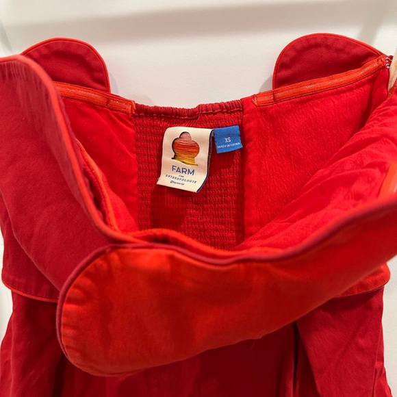 FARM Rio Strapless Red Dress - Picture 3 of 6